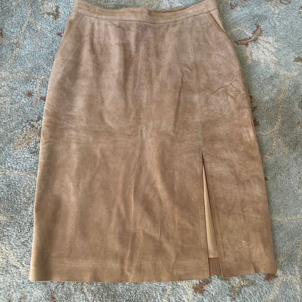 Armani Leather Pencil Skirt